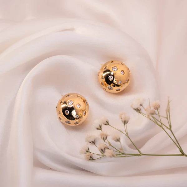 Gold plated spherical stud