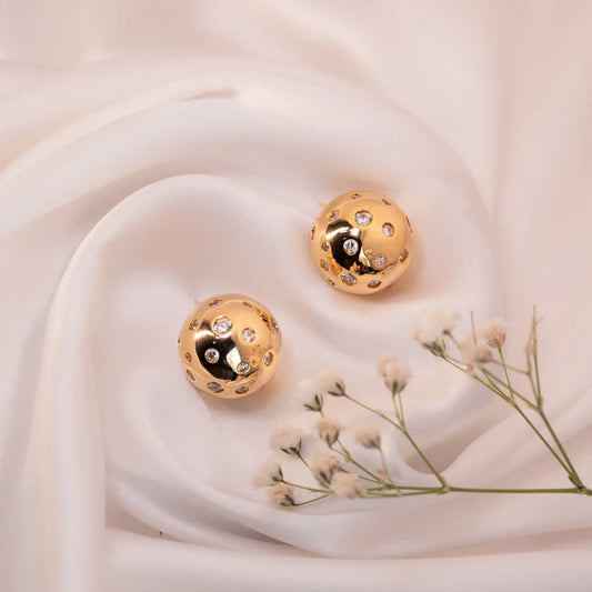 Gold plated spherical stud