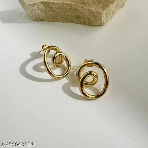 Spiral Gold plated earrings