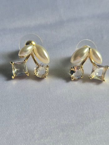 pearl  diamond Earring